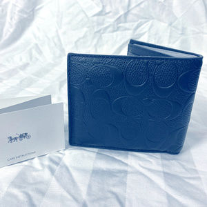 NWT Coach 3-in-1 Men’s Wallet In Signature Leather